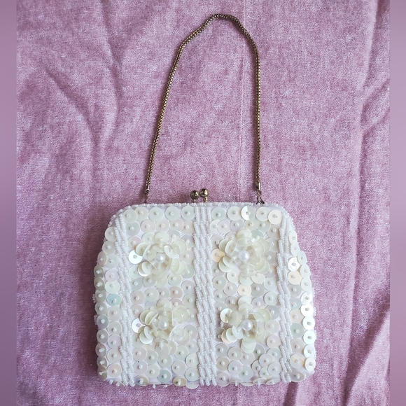 Beaded and sequin mini bag - Picture 3 of 7